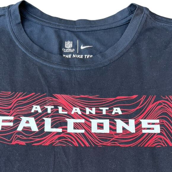 Nike men’s size XXL athletic cut, DRI-FIT long sleeve FALCONS tee shirt - Picture 1 of 4